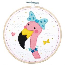 Viltpakket met ring Flamingo Vervaco PN-0186176