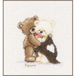 Borduurpakket Popcorn Dikke knuffel Vervaco PN-0011185