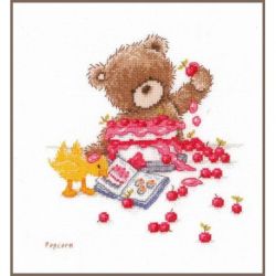 Borduurpakket Popcorn Taart bakken Vervaco PN-0143712