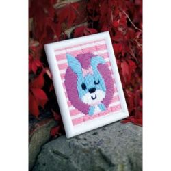 Spansteek borduurpakket knipogend konijntje Vervaco PN-0155644