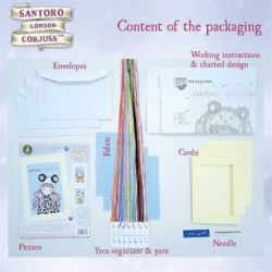 Borduurpakket Wenskaart Gorjuss set van 3 Vervaco PN-0203585