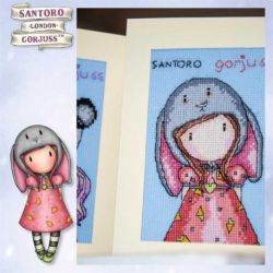 Borduurpakket Wenskaart Gorjuss set van 3 Vervaco PN-0203585