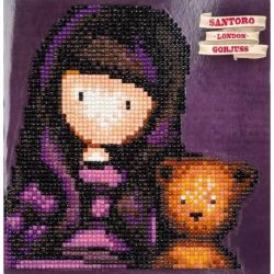 Diamond painting wenskaart kit Gorjuss My friend Vervaco PN-0194294