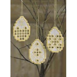 Borduurpakket paashangers hardanger eieren Permin 01-6822