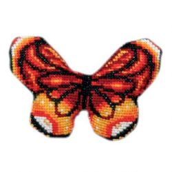 Borduurpakket Vlinder rood Permin 01-9410