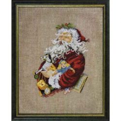 Borduurpakket Kerstman speelgoed PERMIN 12-0205