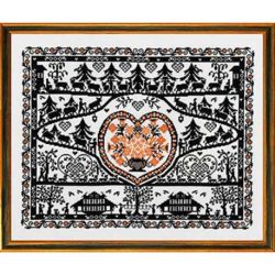 Borduurpakket Merklap silhouetten Eva Rosenstand 12-495