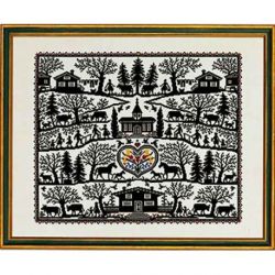 Borduurpakket Silhouette landschap Eva Rosenstand 12-535