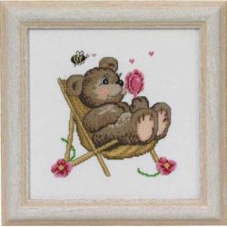 Borduurpakket Teddy in Chair PERMIN 13-3357