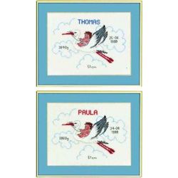 Borduurpakket Geboortelap Thomas-Paula Eva Rosenstand 14-115