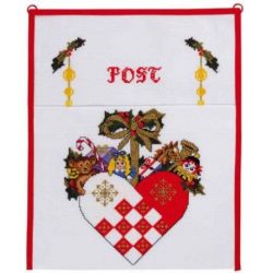 Borduurpakket Postmap gevlochten hart Eva Rosenstand 19-868