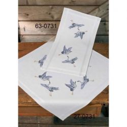 Borduurpakket dekservet kraanvogels Permin 27-0731