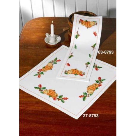 Borduurpakket kleedje Pumpkins Permin 27-8793