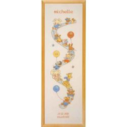 Borduurpakket Bobbi-Geboortelap Michelle PERMIN 35-2420