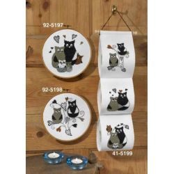 Borduurpakket Toiletrolhouder uiltjes PERMIN 41-5199