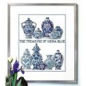 Borduurpakket China blue PERMIN 70-5482