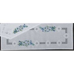 Borduurpakket loper hardanger met bloemen Permin 75-1734