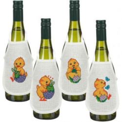 Borduurpakket flessenhangers paaskuikens Permin 78-5169