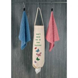 Borduurpakket opbergzak vlinders Permin 79-0304