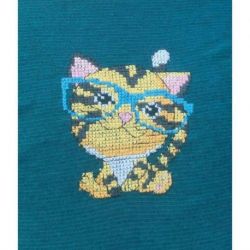 Borduurpakket applicatie tijger Permin 79-5806