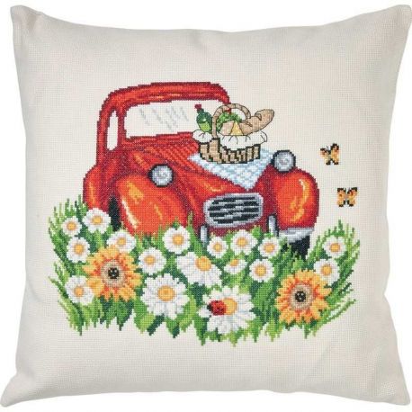 Borduurpakket kussen citroen 2CV Permin 83-1198