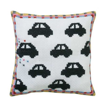 Borduurpakket kussentje autos Permin 83-1302