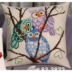 Borduurpakket Kussen 3 Owls PERMIN 83-3822