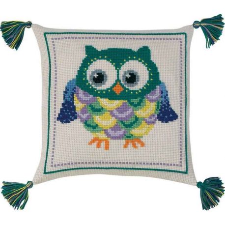 Borduurpakket Kussen owl PERMIN 83-3877
