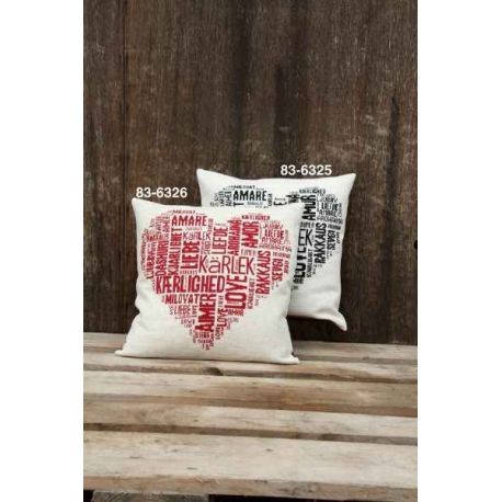 Borduurpakket kussen liefde rood Permin 83-6326