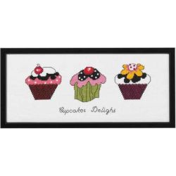 Borduurpakket Cupcakes PERMIN 92-0178