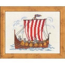 Borduurpakket Vikingschip Zweeds Permin 92-0917