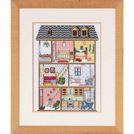 Borduurpakket Doll house Permin 92-7434
