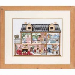 Borduurpakket Antique dollhouse Permin 92-7435
