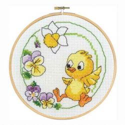 Borduurpakket kuiken Permin 92-7875
