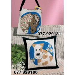 Borduurpakket Kindertas hond PERMIN 92-9180