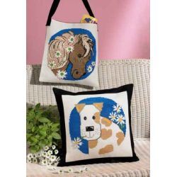 Borduurpakket Kindertas pony PERMIN 92-9181