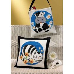 Borduurpakket Kindertas koe PERMIN 92-9182