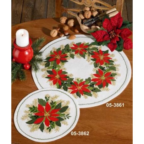 Borduurpakket kleedje kerstster Eva Rosenstand 95-3862