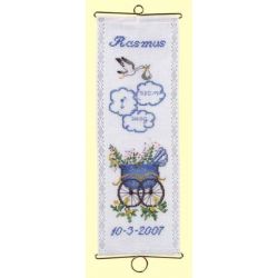 Borduurpakket Geboorte jongen incl beslag PERMIN 36-0151