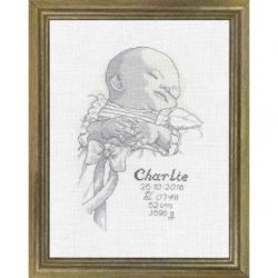 Borduurpakket Geboortetegel Charlie PERMIN 92-2866