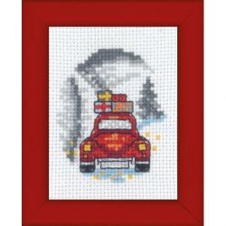 Borduurpakket kersttruck PERMIN 14-9288