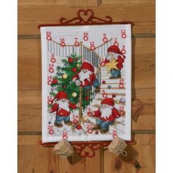 Borduurpakket adventskalender boom versieren PERMIN 34-9520