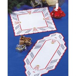 Borduurpakket loper hardanger rode engel PERMIN 63-7801