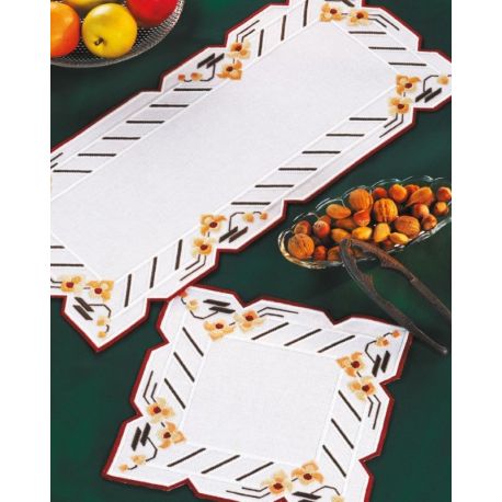 Borduurpakket kleedje hardanger PERMIN 63-8658