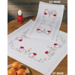 Borduurpakket dekservet decoratie voor kerst PERMIN 63-9640