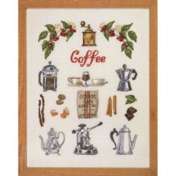 Borduurpakket koffietijd PERMIN 70-1481