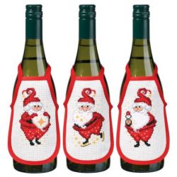 Borduurpakket flessenschort dikke kabouters-set van 3 PERMIN 78-8515