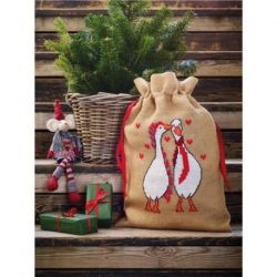 Borduurpakket zakje ganzen PERMIN 90-3214