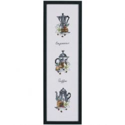 Borduurpakket 3 koffiekannen PERMIN 92-9356