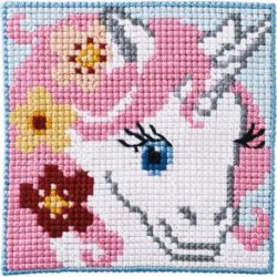 Kinderborduurpakket eenhoorn PERMIN 9325